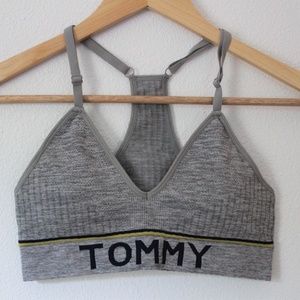 TOMMY HILFIGER GRAY TRIANGLE BRALETTE